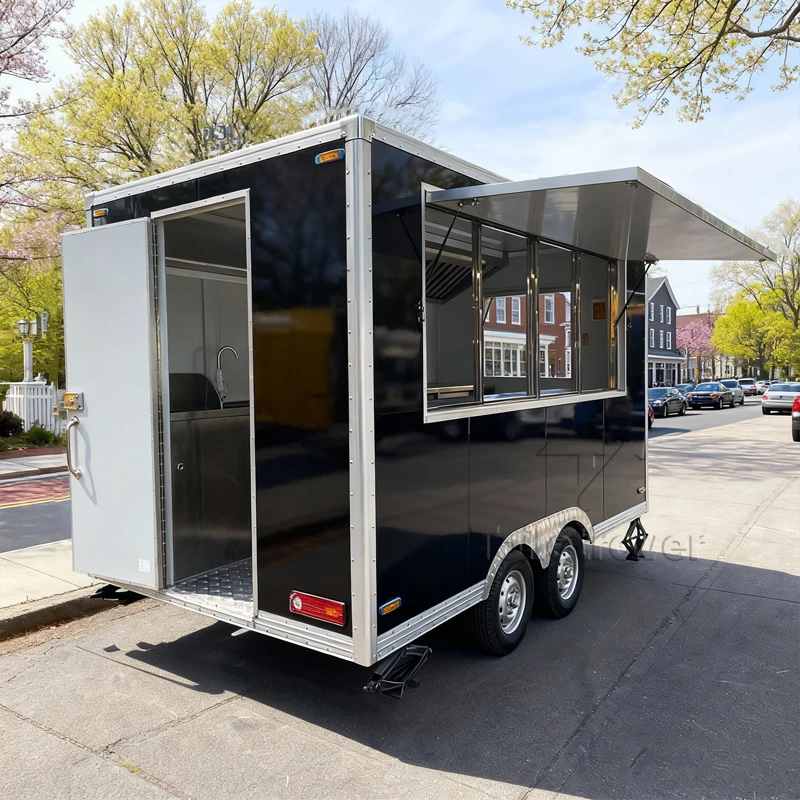 

Multifunctional Fully Equipped Food Truck Commercial Food Trailer Outdoor Mobile Food Truck Trailer with Outdoor Catering Events