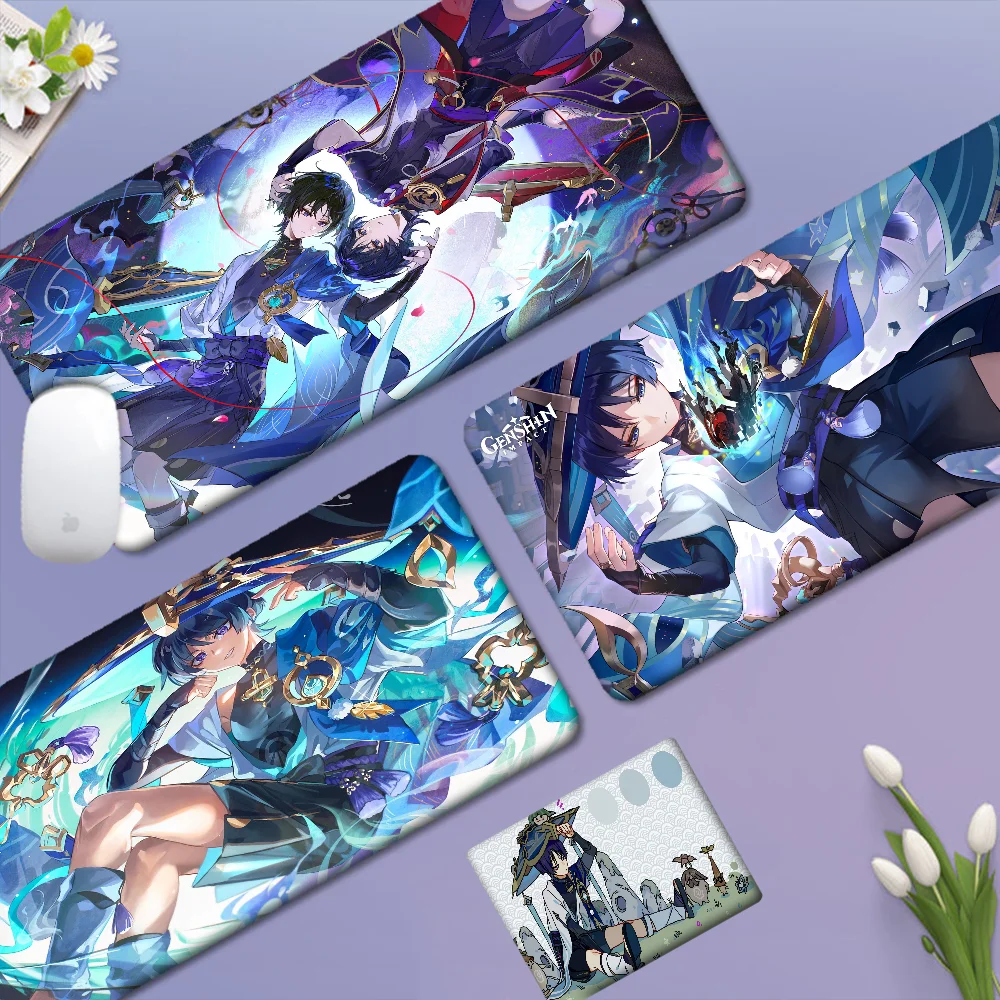 Anime Genshin Impact Wanderer Großes XXL Gaming Laptop Computer Schreibtischunterlage Mauspad Mauspad Notebook Mousepad Gamer