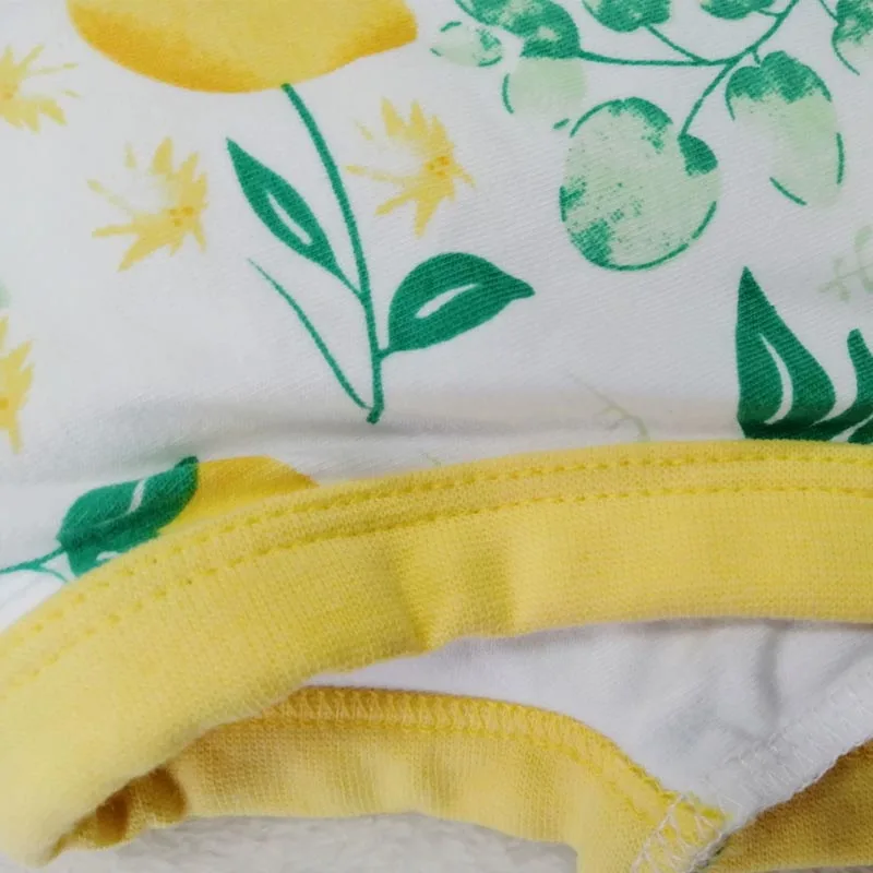 ABDL Adult Lemon Pattern Trainning Pants/Adult Baby Brief With Padding Inside/Adult Trainning Pants/Washable Cloth Diaper