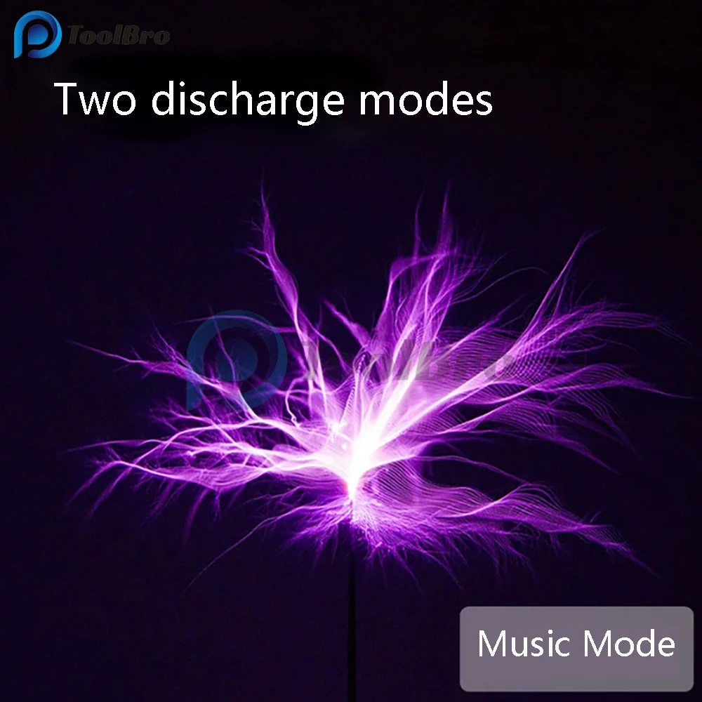 Imagem -02 - Bluetooth Música Tesla Coil Speaker Altifalante Plasma Arc Transmissão sem Fio Iluminação Ciência Educação Experimental