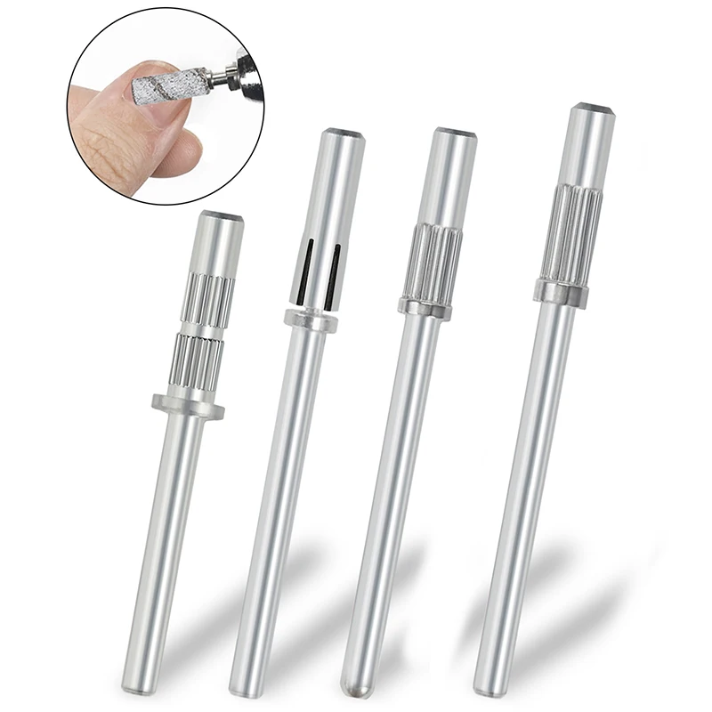 1pcs 3.1mm Mandrel Bit For Nails Stainless Steel Sanding Bands For Manicure Sandpaper Ring Holder 3/32 Nail Drill Accessories