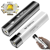 High Brightness Flashlight 3 Gears Ultra Bright LED Torch 1200mAh Camping Flashlight Power Bank for Outdoor Hiking Fishing