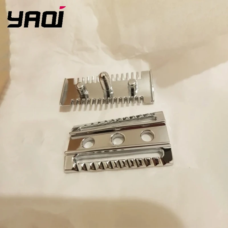 

YAQI Top Aggressive Chrome Color Double-edged Mens Slant Safety Razor Head Replacement Accessory