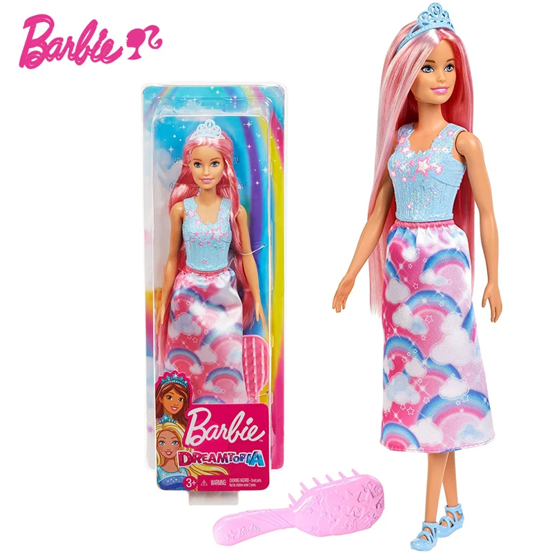 

Mattel Barbie Dolls Girls' Toys Pretty Play House Toys Birthday Gifts Princess Toys Beautiful Princess Hair Toy for Children