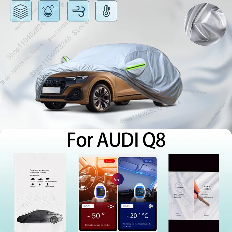 

For AUDI Q8 Car clothing sun protection snow prevention antifreeze car protective cover auto cover