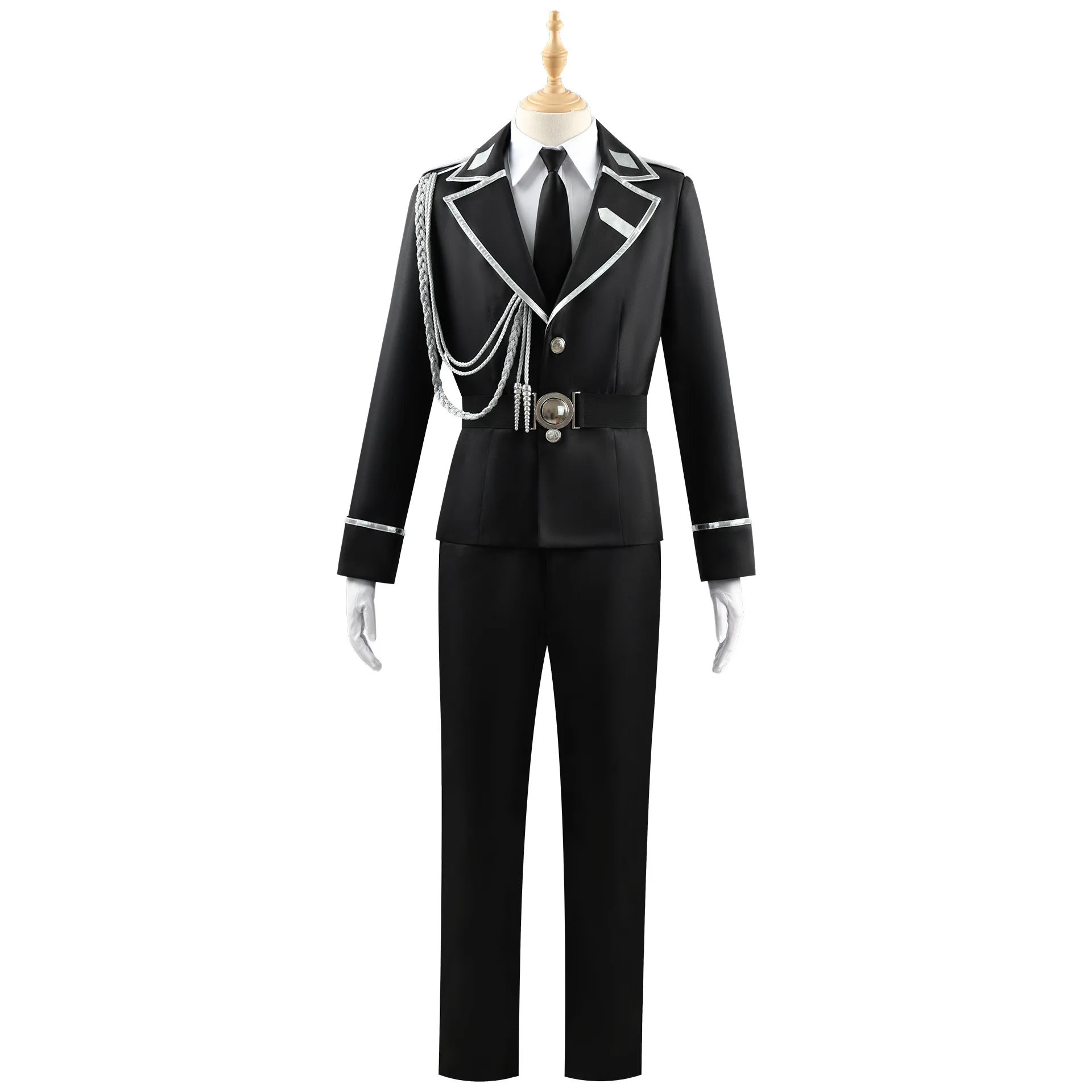 Anime dulce castigo Watashi Wa Kanshu Senyou guardia de mascotas uniforme sombrero látigo púrpura pelo corto traje de Anime