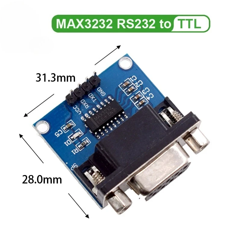 MAX3232 RS232 to TTL Serial Port Converter Module DB9 Connector MAX232 For Arduino