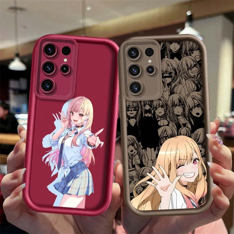 Cute Marin Kitagawa Gift For Samsung Galaxy S26 S25 S24 S23 S22 S21 S20 Ultra Plus FE 5G Eye Ladder Phone Case