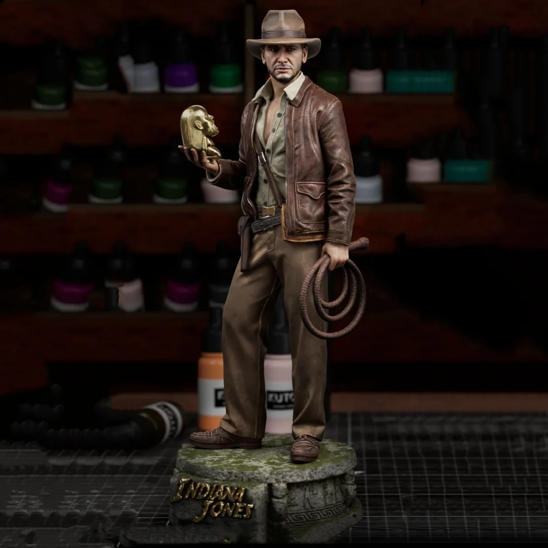 

1/24 Scale Resin Figure Doctor of archaeology Assemble Model Kit Unassembled and Unpainted 3D printing DIY toy