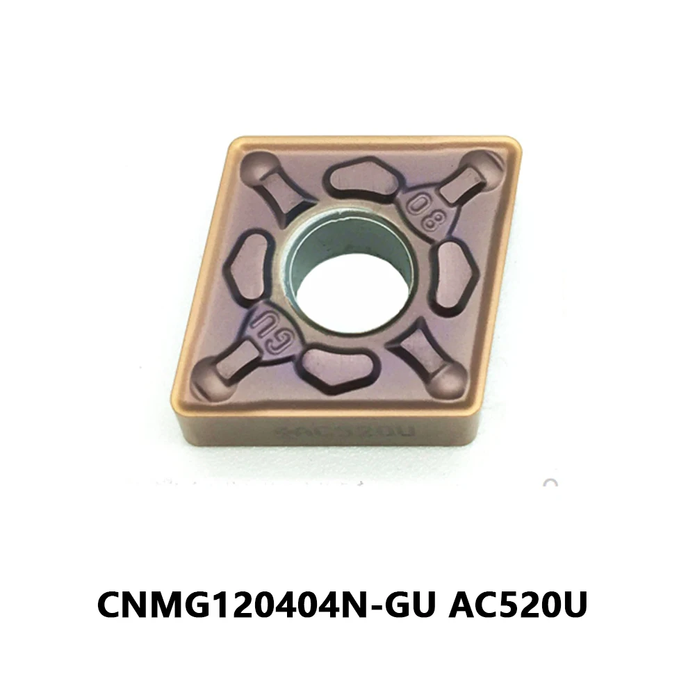 Inserts CNMG 120412 CNMG120412 120412N N GU Original 80° CNMG120412N-GU AC520U Carbide Blade Turning Lathe Cutting Tool Machine