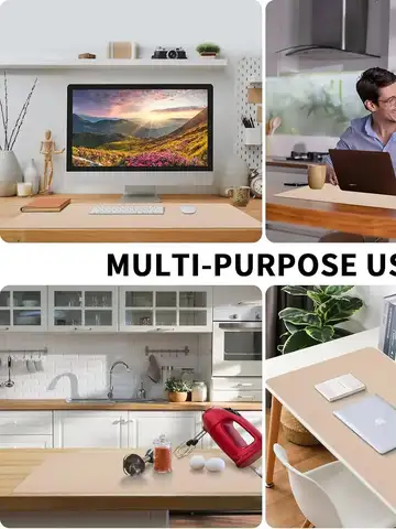 1 Pcs Large Size 60*30mm Office Desk Protector Mat PU Leather Waterproof Mouse Pad Desktop Keyboard Desk Pad Gaming Mousepad