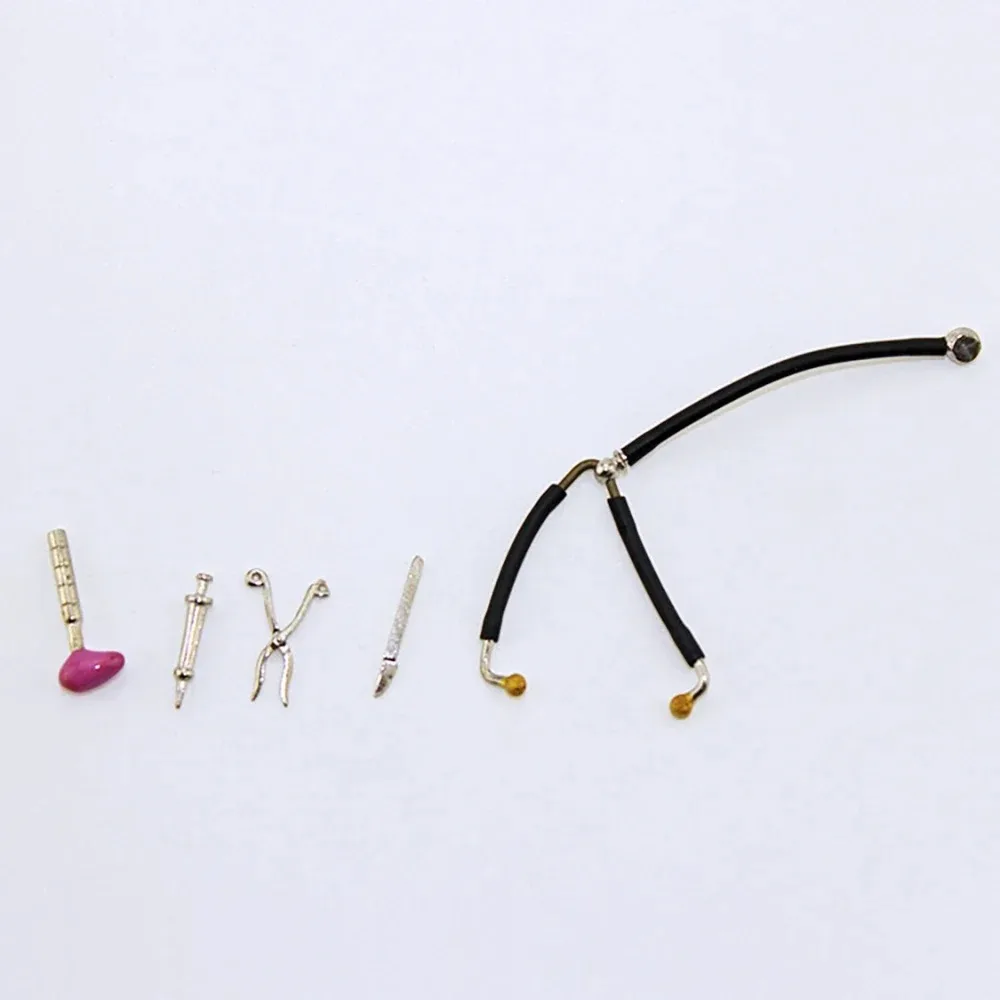 

5Pcs 1/12 Doll House Miniature Medical Equipment Simulation Furniture Doctor Model for Mini Decoration Dollhouse Accessories