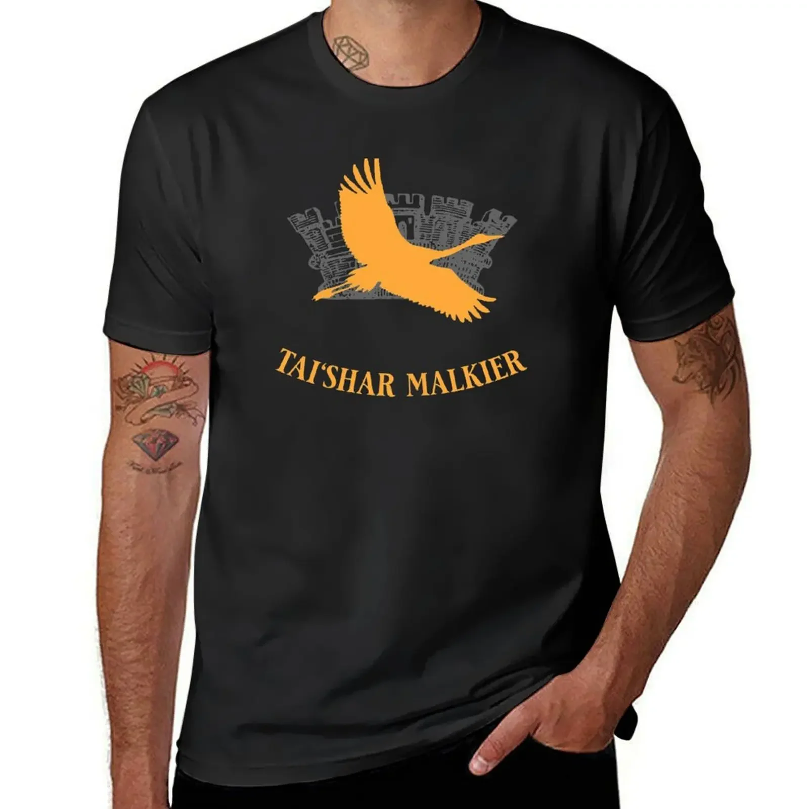 Tai'shar Malkier, The Golden Crane Flies for Tarmon Gai'don T-Shirt custom t shirt vintage clothes mens graphic t-shirts pack