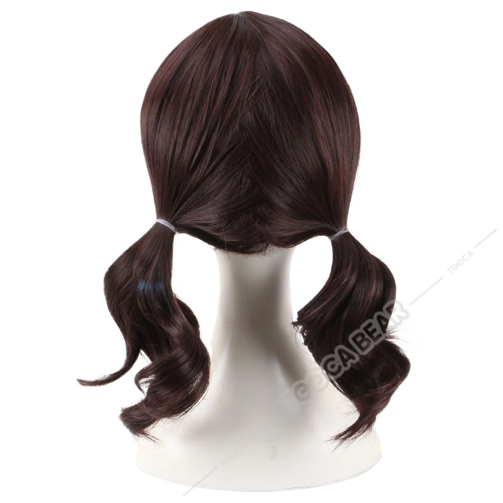 Movie Orphan 3 Esther Coleman Cosplay Wig Brown Double Ponytail Hair Heat-resistant Fiber Hair+Free Wig Cap Halloween Women