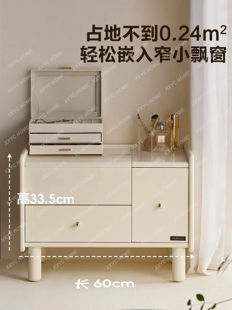 TT *Modern simple bay window dresser bedroom household small apartment clamshell makeup table 600780XJ