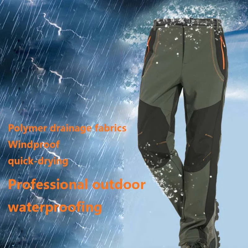 Pantaloni da assalto Softshell impermeabili e antivento da uomo e da donna Pantaloni da trekking da campeggio leggeri per tutte le stagioni