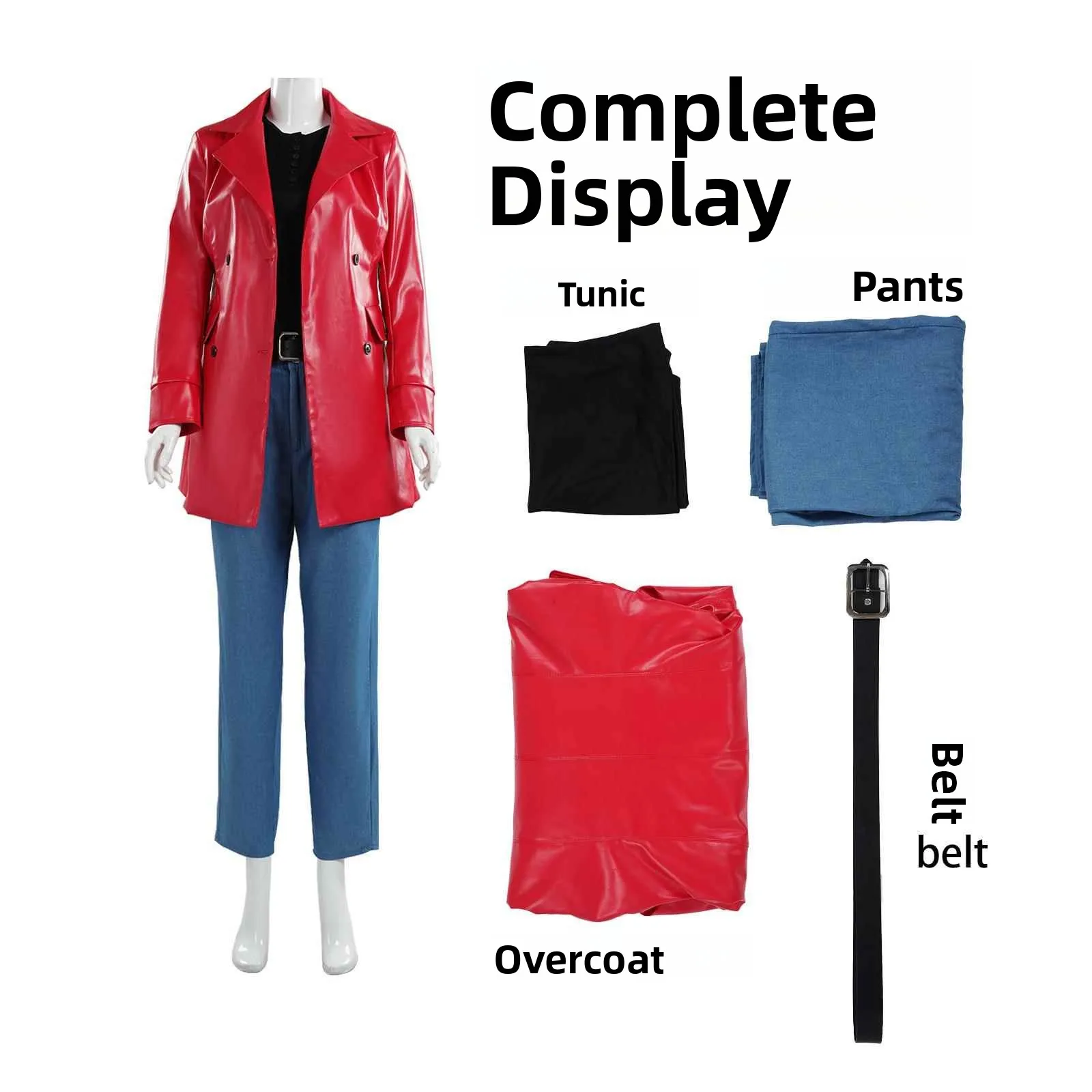 

Red Leather Jaet loween Costume Spider Lady Cosplay Top Women's Traditional Clothing Stage Performance Ethnic Wear