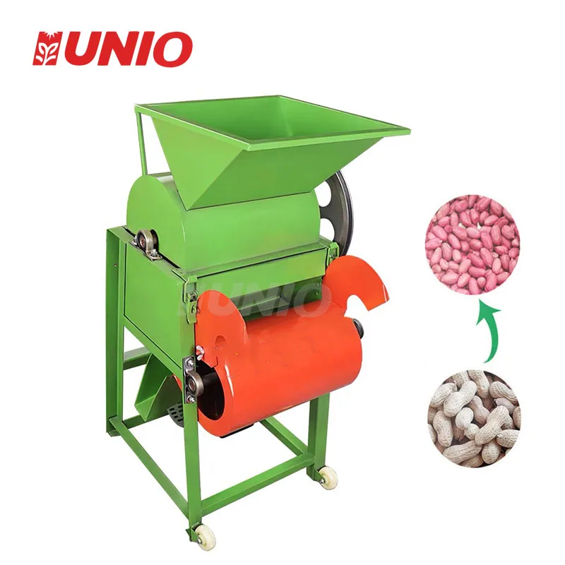 

High Efficiency Groundnut Castor Seed Dehuller Farm Use Portable Peanut Husk Removing Machine