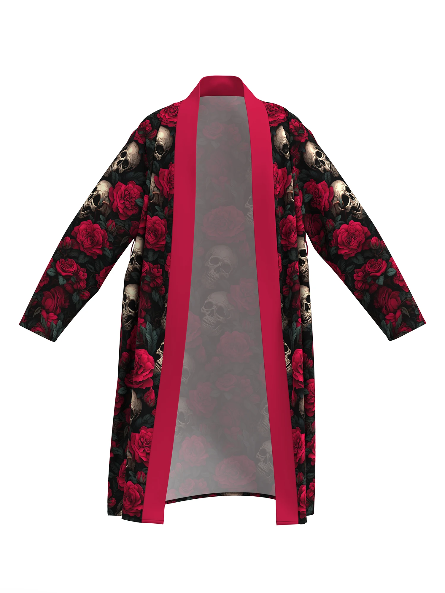 

Men's lightweight quick-drying pajama bathrobe - 3D digital printing, non-fading design, stand-up collar and adjustable waistban