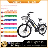 ORLMS CITY26  Adult Electric Bicycle 500W Motor 48V15Ah Battery City Commuter Electric Bike 26 Inch Tire women's E-Bike