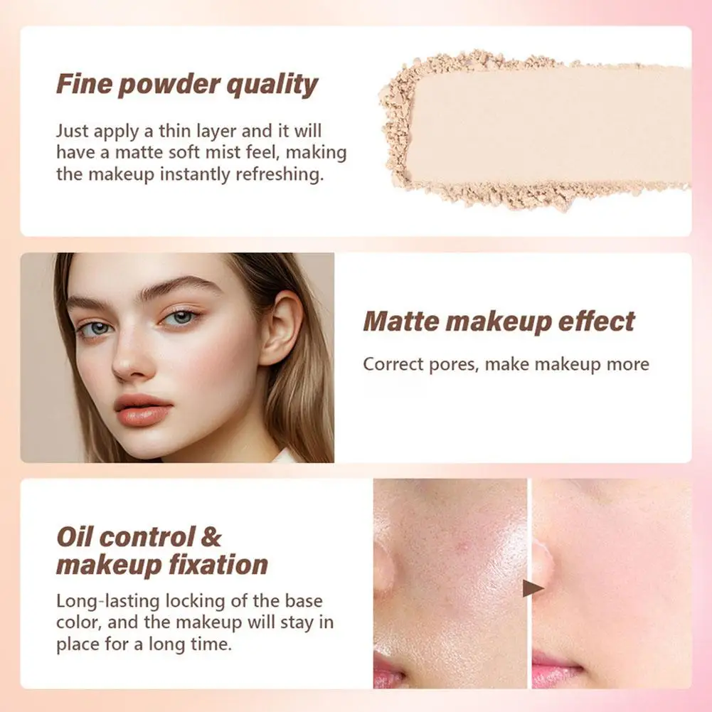 Ultimate Setting Powder Long Lasting Setting Powder Control Fixation Pore Oil Matte Pink Removal Finish Makeup