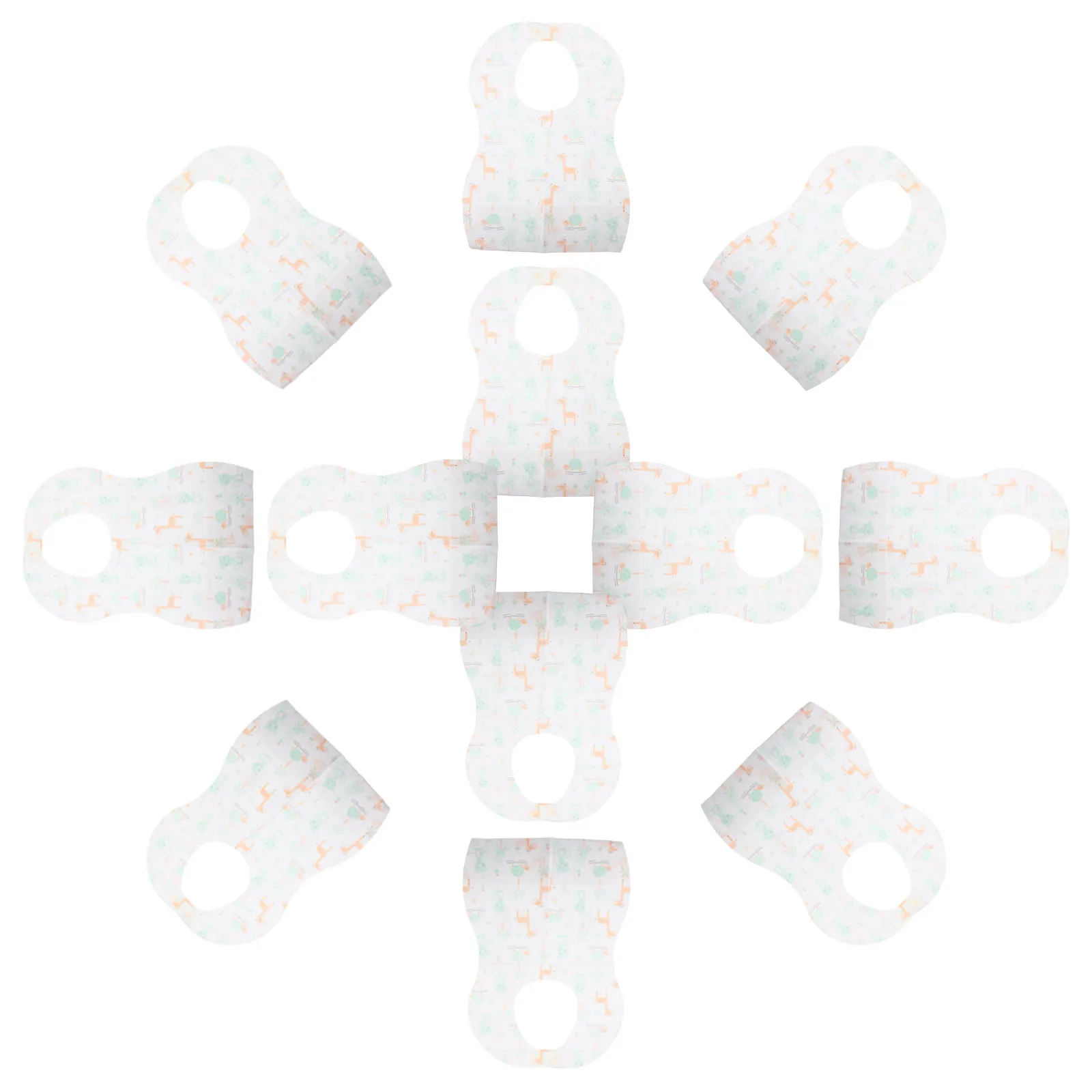 

20Pcs Baby Feeding Bibs Disposable Drool Protection for Infant Toddler Girls Lightweight Easy Carry Multipurpose Mealtime Use