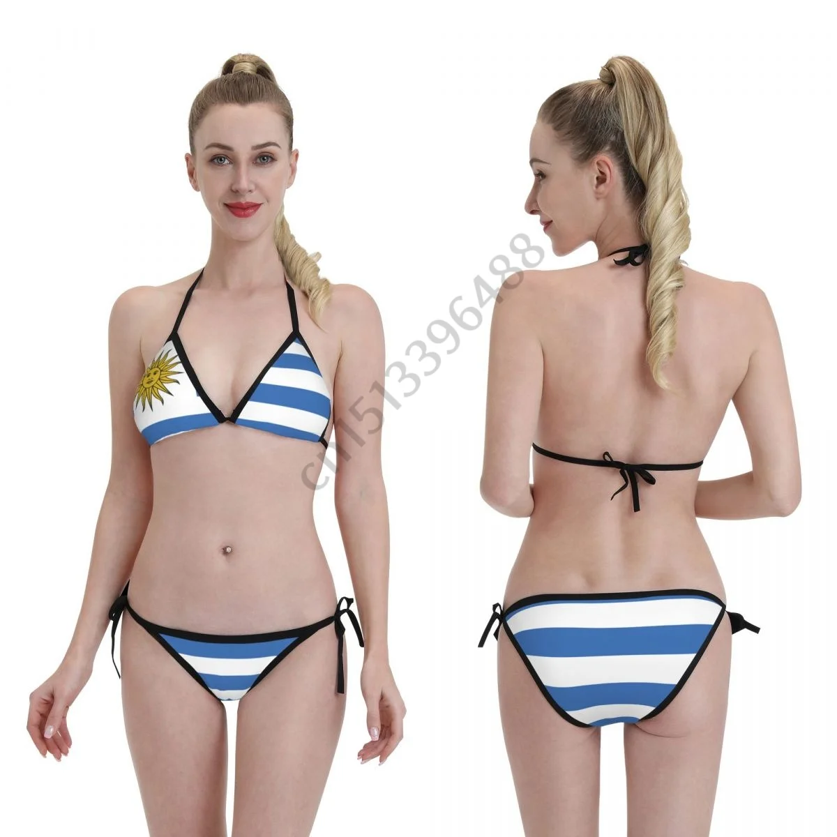 

Uruguay Flag 3D Printed Bikini Mujer Swimwear Women Swimsuit Swimwear Micro Bikini Set Summer Beachwear Bathing suit