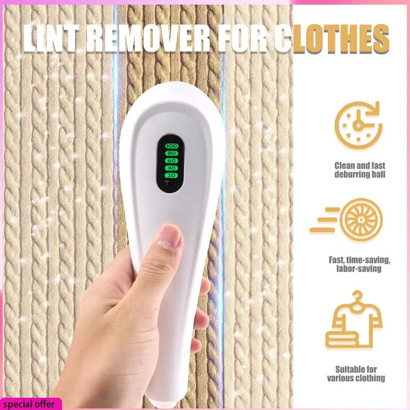 A64Z Elektryczna golarka do usuwania kłaczków, akumulator USB do usuwania kłaczków z różnych tkanin Usuwacz kłaczków Idealny dla rodziny