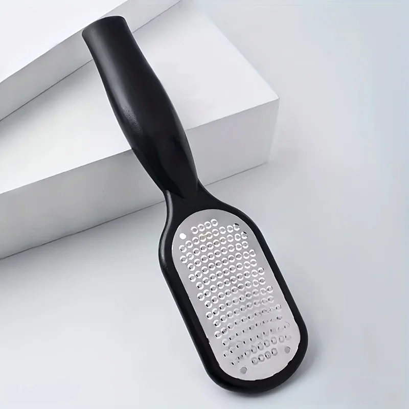 مبرد قدم احترافي من الفولاذ المقاوم للصدأ شديد التحمل - درع مقاوم للرذاذ، مناسب للباديكير والمانيكير (المنزل والصالون)