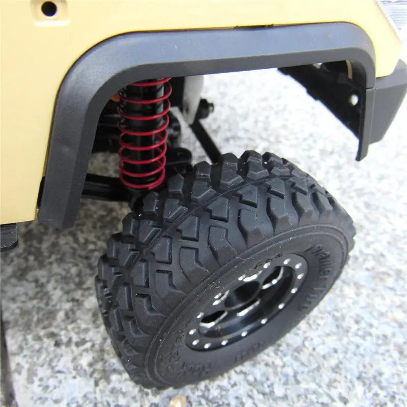 Odies-carros de controle remoto pneus rc carro rodas de metal e aro hub para 1/16 wpl rc carro rc peças atualização