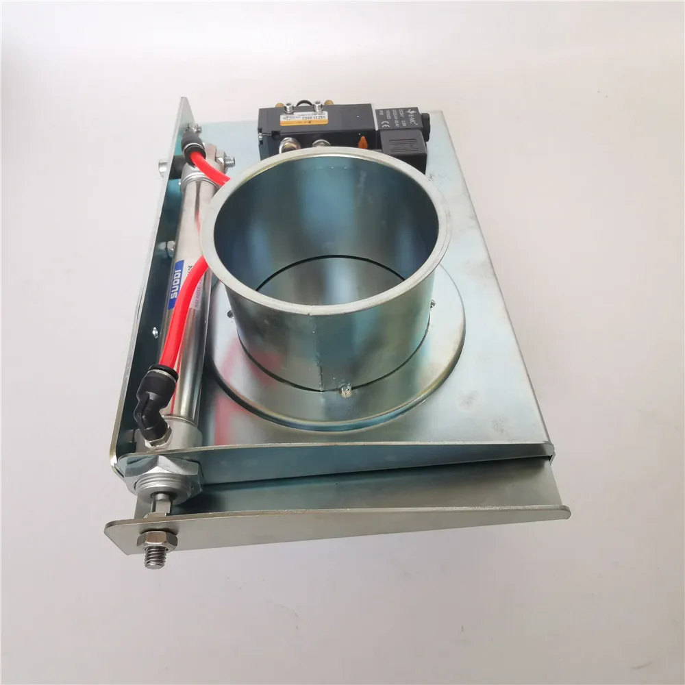 

140mm Duct Pneumatic Blast Gate Heavy sealed Sliding Damper Gate Valve with Clip End for Clamp Together Ducting