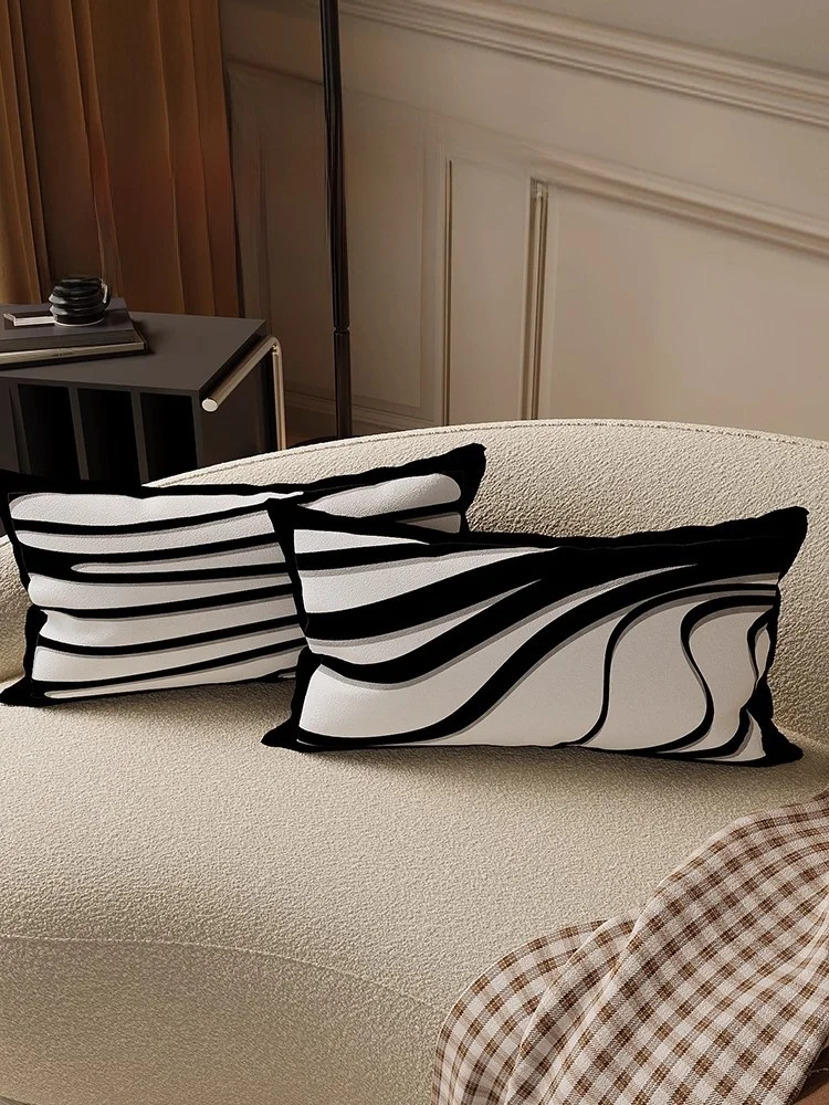 

Декоративная подушка Sommet Luxury Style, длинная прямоугольная, для дома, дивана, гостиной, с наполнителем, мягкая, с чехлом из шелкового хлопкового бархата
