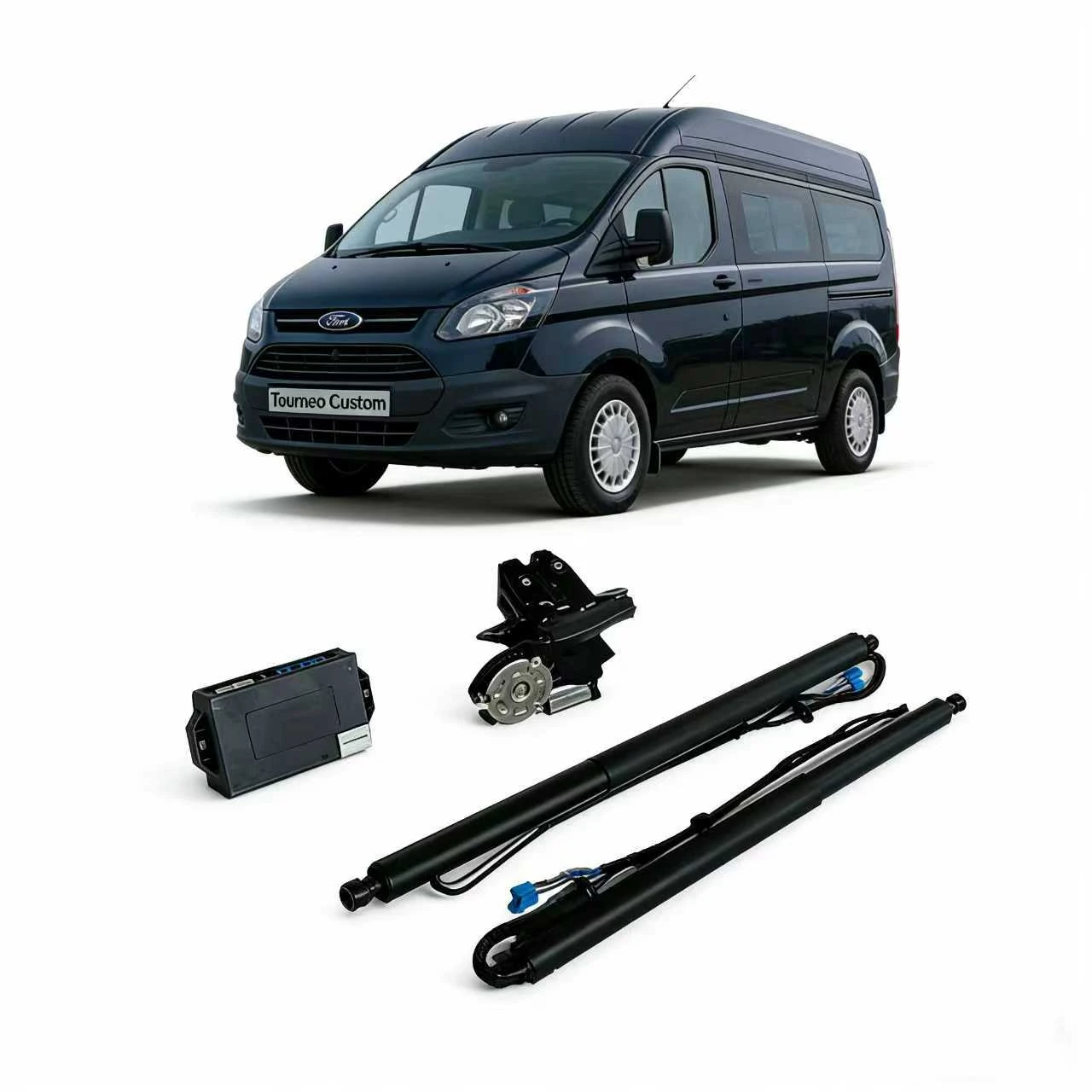For Ford JMC Tourneo 2016 - 2023 electric tailgate kit, luggage compartment lift function, and electric tailgate modification