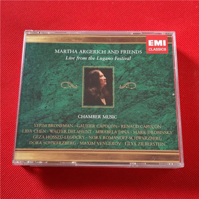 CD Martha Argerich e Amigos: Ao Vivo do Festival de Lugano - Música de Câmara - Gravação ao Vivo de Clássicos EMI com Solistas de Renome CD