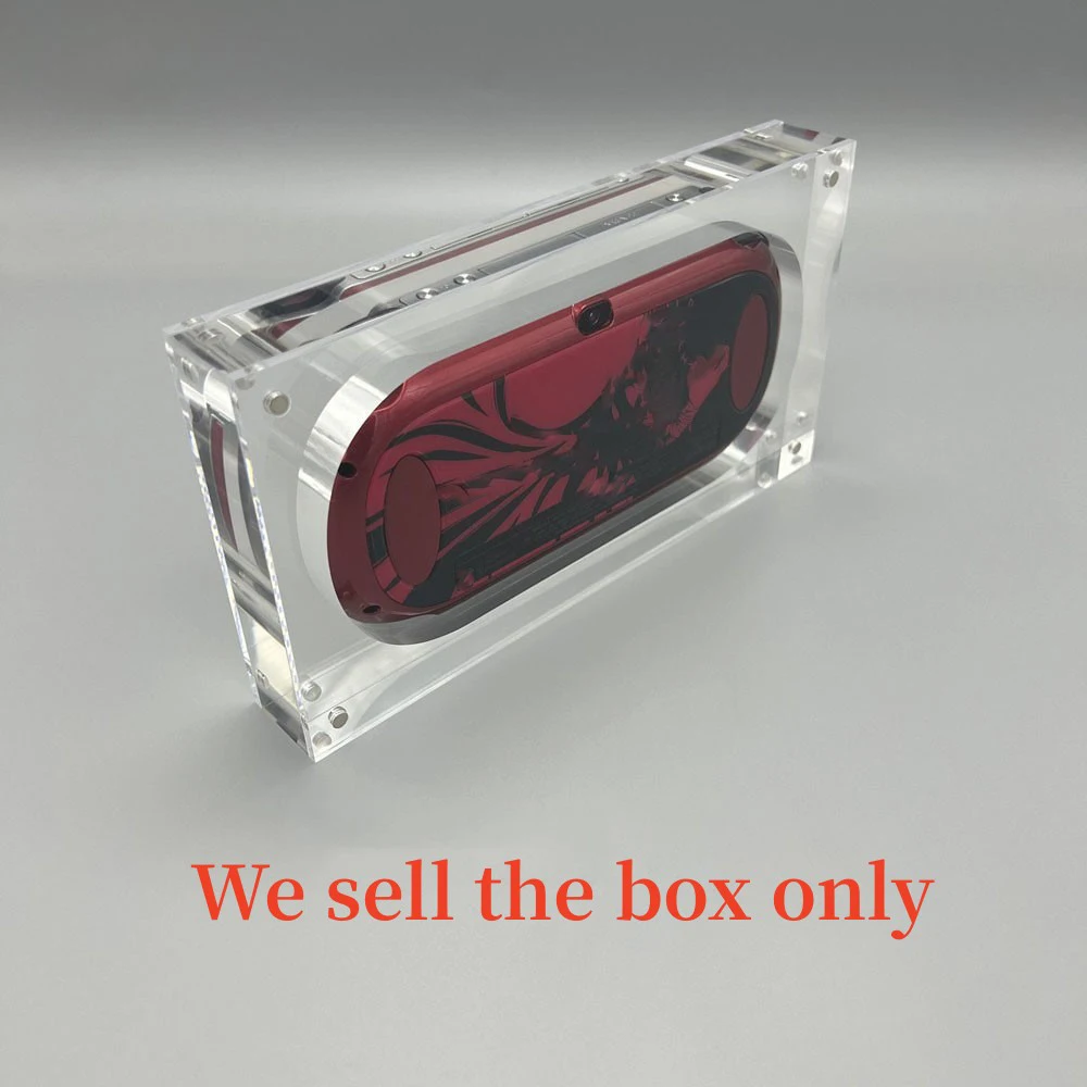 High transparency acrylic Display Case Box For PSV 1000 Game Shell storage box with magnetic cover Clear Protector
