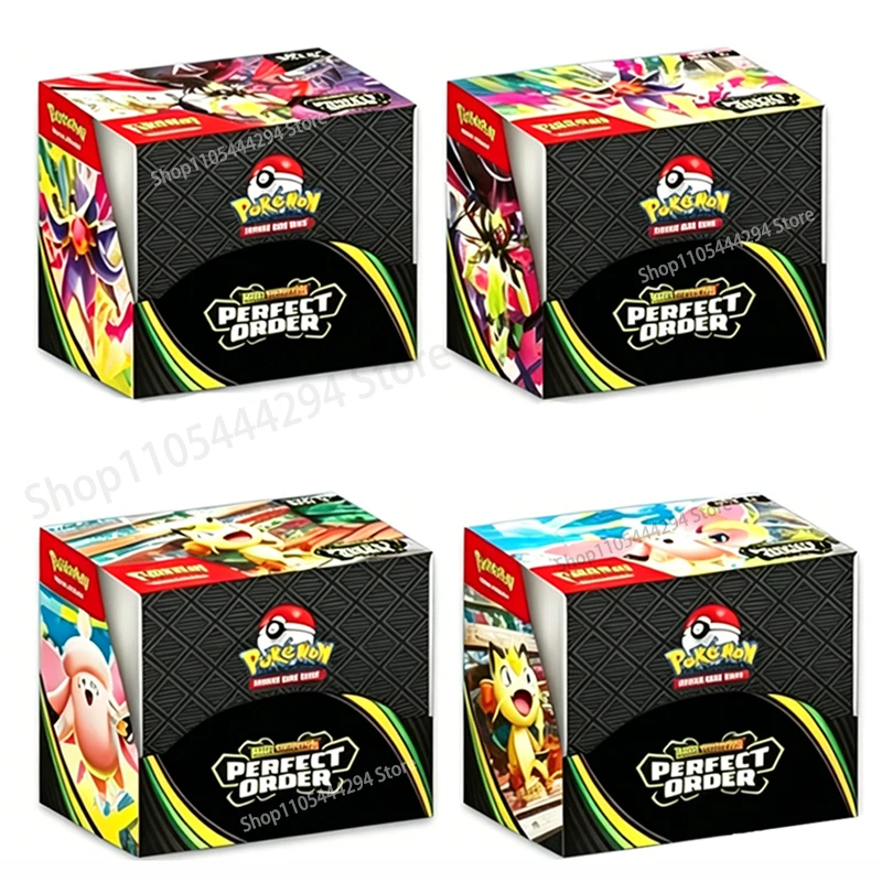 360 Piezas de Cartas Pokémon MEGA EVOLUTION Perfect Order Scarlet Violet Prismatic Evolutions, Paquete de Refuerzo en Inglés para Batalla