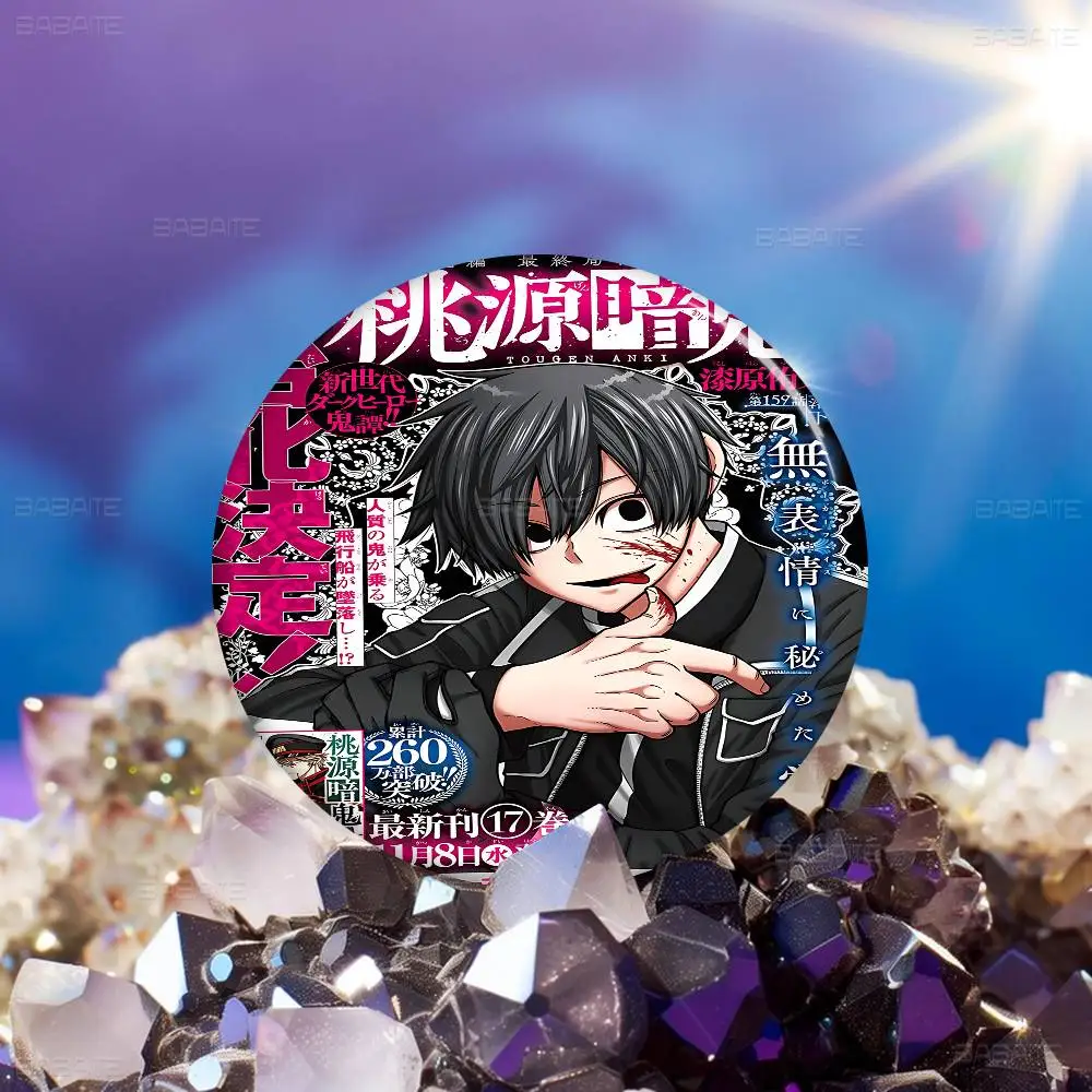 Tougen Anki الظلام شيطان الجنة تخصيص لينة زر دبوس للنساء مجوهرات إبداعية مضحك شارة الكرتون عاشق قبعة #6