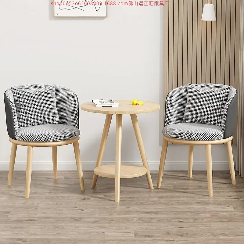 Light Luxury Balcony Leisure Table and Chair Set Living Room Tea Table B&B Hotel Negotiation Furniture Three Piece Internet