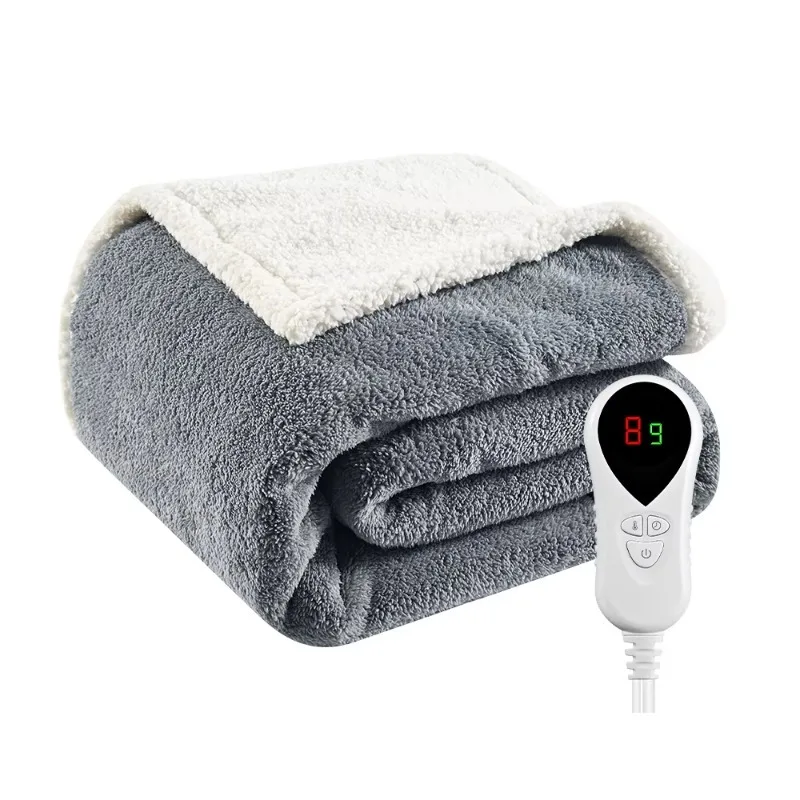 

Super Cozy Fleece Electric Throw Blanket OEM Winter Season Washable with Overheat Protection Heating Wire for Household Use