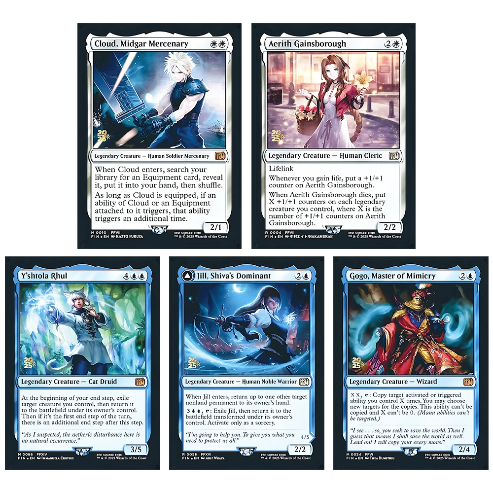 

Yu-Gi-Oh Magic the Gatherings storms DIY 5PCS/SET Y'shtola Shiva's Dominant Master of Mimicry Cloud Board game collection cards