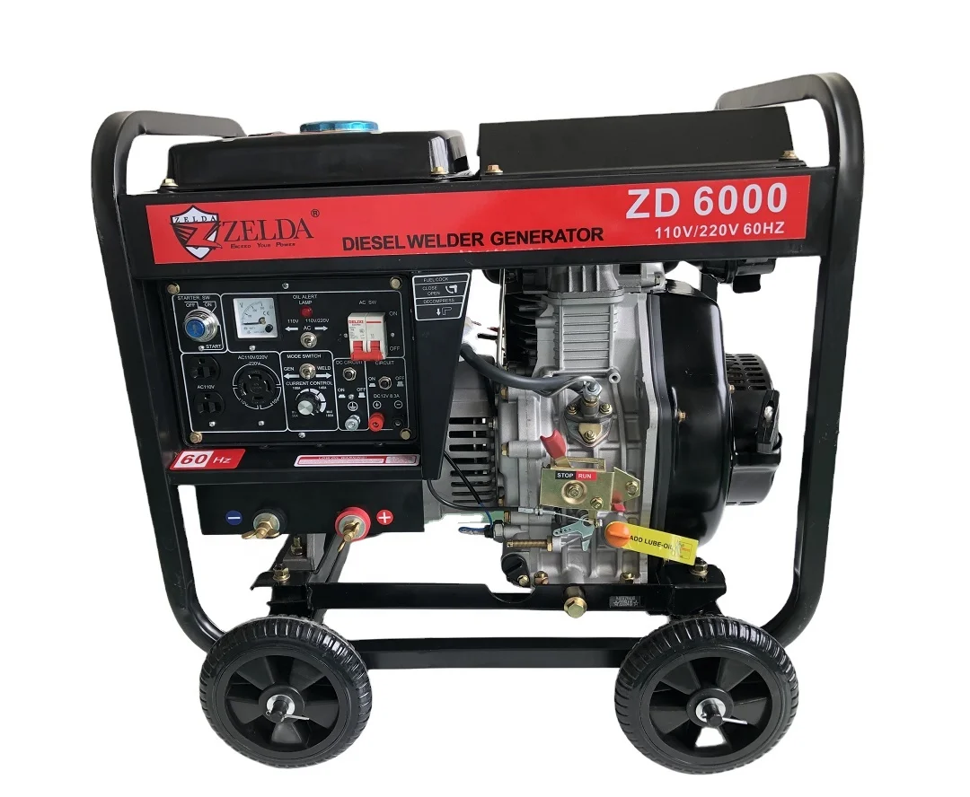 

Max 5KW Welding Generator Electric 32A Battery Starting System Double