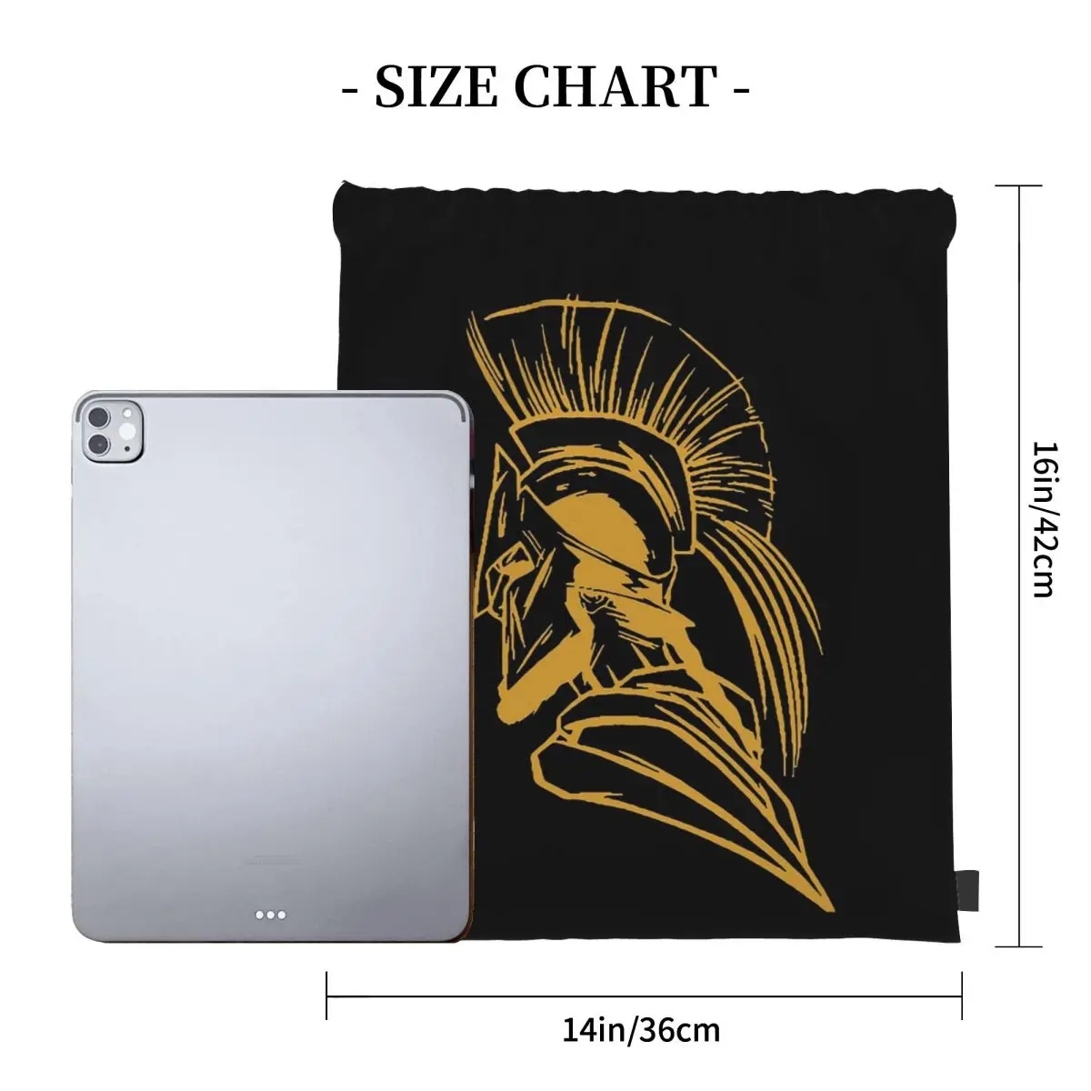 Spartan Warrior Warrior Backpacks Multi-function Portable Drawstring Bags Shoes Bag Book Bags For Man Woman School