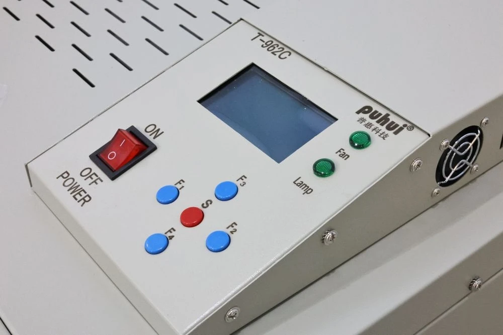Máquina de soldadura selectiva PUHUI T-962C/soldadura de reflujo/equipo de soldadura PCB horno de reflujo SMT automático de soldadura