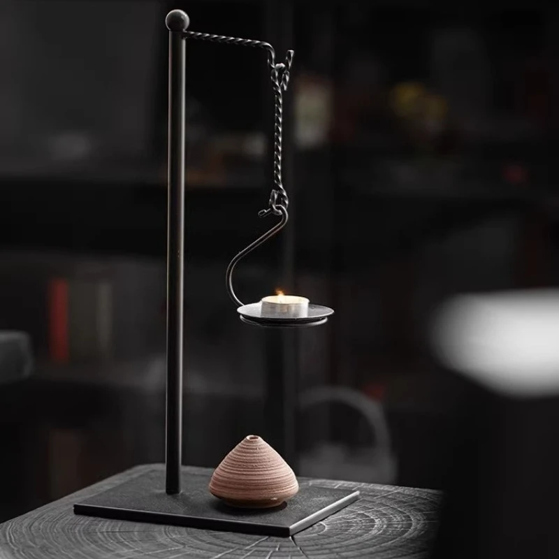 Quemador de Incienso Zen Chino Vintage, Quemador de Incienso de Flujo Inverso para Familias, Quemador de Incienso Vertical de Lujo para Sala de Estar, Decoración para el Hogar