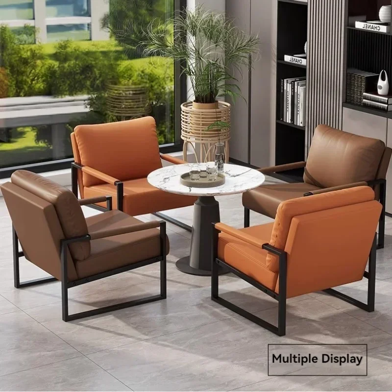 Nordic Single Sofa Chair Italian Light Luxury Small House Living Room Leisure Business Negotiation Reception Lazy Sofa Chair