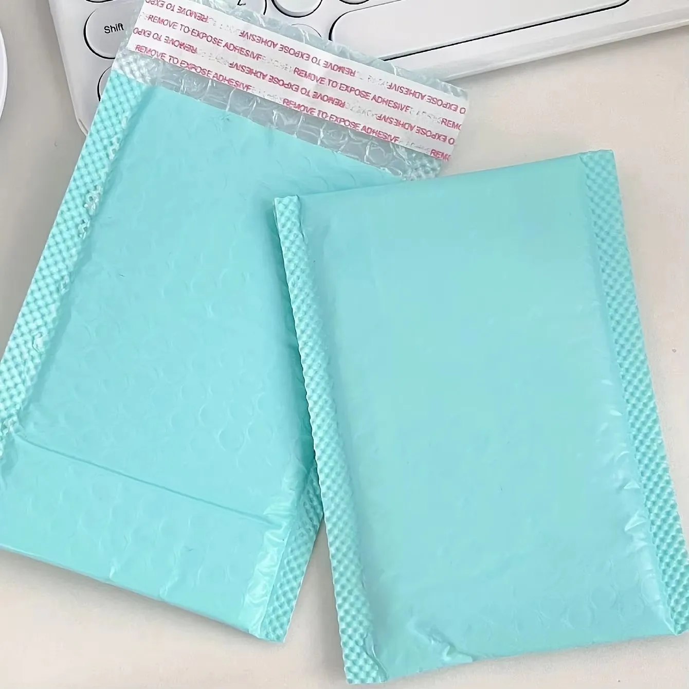 فقاعة الارسال 10 قطعة التعبئة والتغليف الذاتي لوازم الأعمال الصغيرة المغلفات المبطنة فقاعة المغلفات أكياس البريد #1