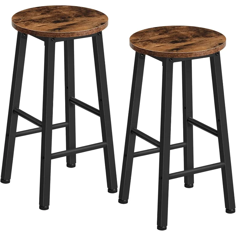 

Bar Stools, Bar Stools Set of 2,Counter Height Stools, 24.8" Stools for Kitchen Island, Industrial Kitchen Bar Chairs