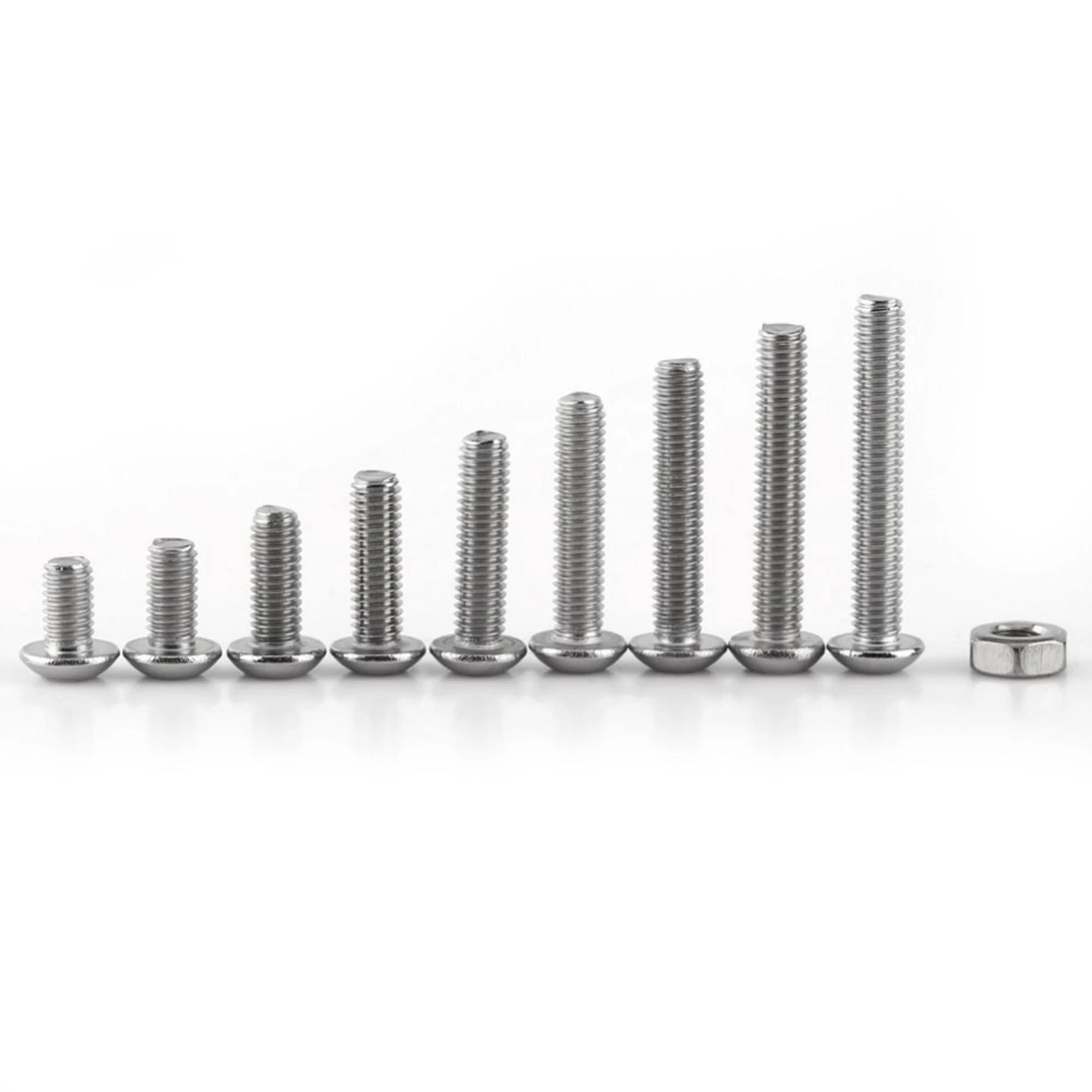 

LICE-1700 шт. M3 шестигранный винт, гайка из нержавеющей стали, винты M3, гайки, набор креплений