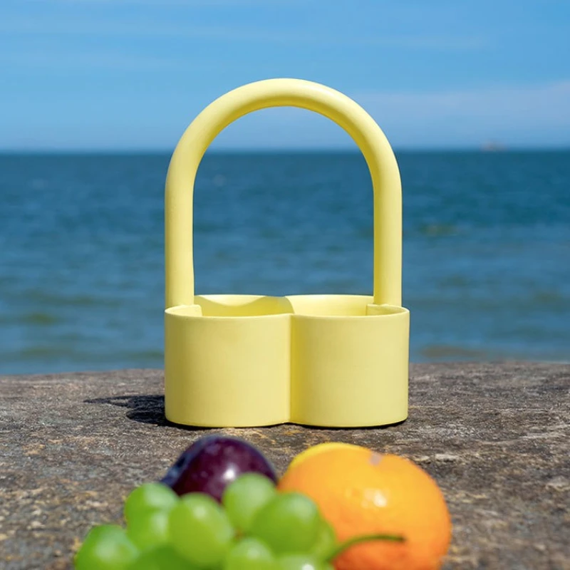 Portable Fruit Basket Modern Minimalist Flower Basket Design Fruit Bowl Creative Pretty Aesthetic Storage Baskets Home Decor