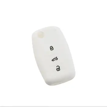 矽膠汽車鑰匙套適用於福斯 Polo Passat B5 Golf 4 5 6 Tiguan Golf Crossfox Plus EOS Scirocco Beetle Interior Acc。 8 最佳銷售 福斯高爾夫Plus配件 - №8